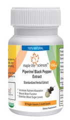Black Pepper Extract capsules: Pure & high quality PIPERINE 95% by HPLC