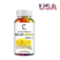 1/2/3 Bottles 2000mg Mullein Leaf Gummies Verbascum Thapsus Herbal Supplement