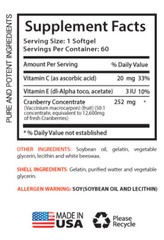 weight loss pills – CRANBERRY 50:1 EXTRACT – dietary supplement 3 Bottles