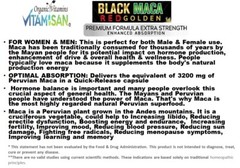 Organic vitamins Black Maca Negra red gold Capsules Peruvian Antioxidant Booster