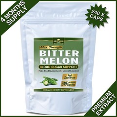 240 X BITTER MELON PILLS CHOLESTEROL REDUCE BLOOD SUGAR SUPPORT GLUCOSE CAPSULES