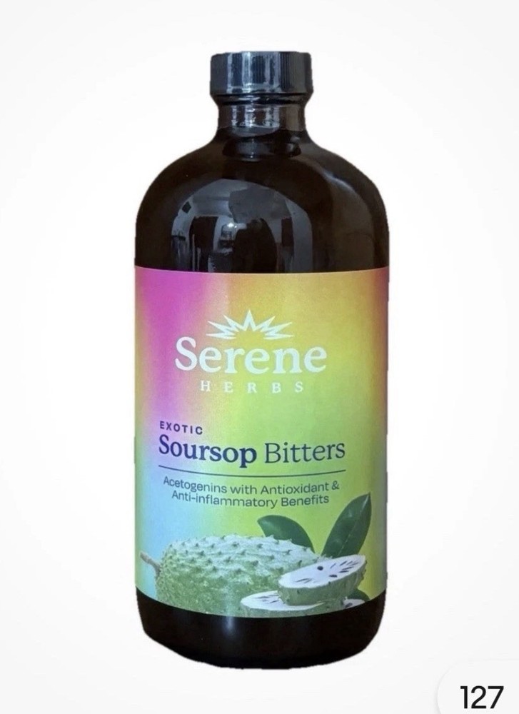 Pack Of 2, Soursop Bitters Pure 16 oz 100% Natural Detox Herb