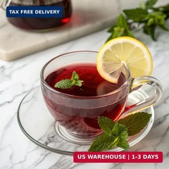 Hibiscus Tea Bags, 100% Natural Hibiscus Flowers Herbal High Blood Pressure Tea