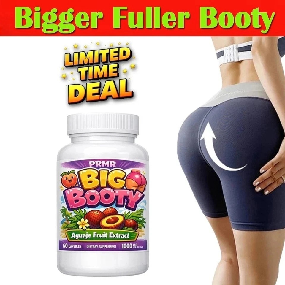 Aguaje + Black Maca + Fenugreek – Natural Glute, Hip & Curve Enhancer – 60 Caps