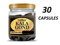Vaidban Kala Gond 30 Capsules ( kal niryas ) gond FREE SHIPPING