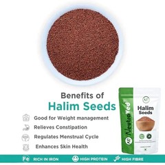 NeutraVed Halim Seeds: 350g Aliv Superfood for Hair Growth & Immunity Booster