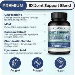 Joint Supplement With Chondroitin Support Mobility Flexibility Comfort 120 Caps