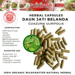 [idHerb] CAPSULES Guazuma Ulmifolia D.Jati Belanda Natural Organic Herbal Herbs