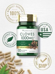Cloves Supplement | 1000mg | 100 Capsules | Non-GMO, Gluten Free | by Carlyle
