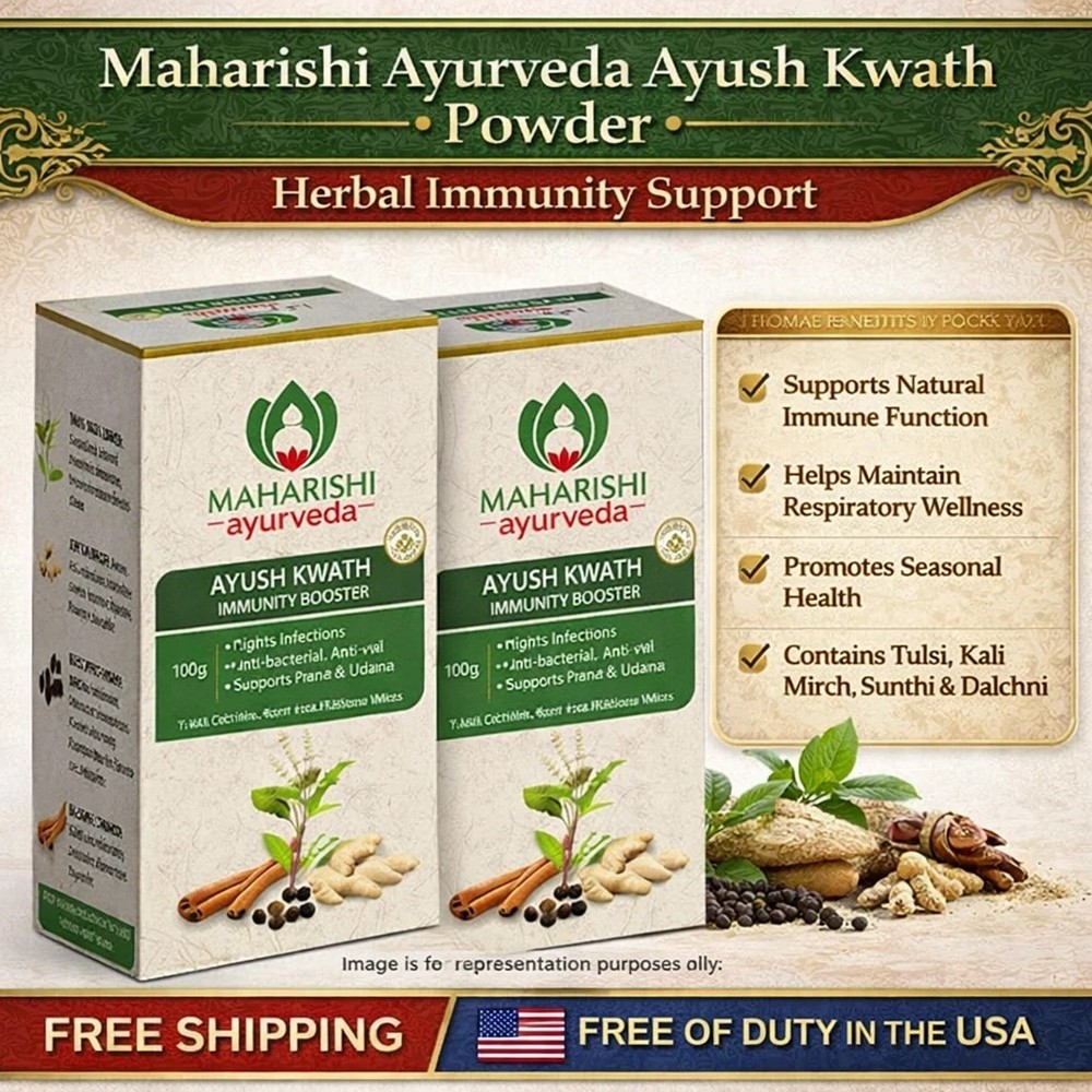Maharishi Ayurveda Ayush Kwath Powder Herbal Immunity Support Pack of 2 FreeShip