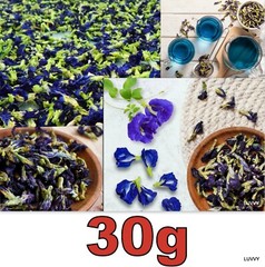 Butterfly Blue Pea Whole Flower pure natural herbal drink Clitoria Ternatea 30g