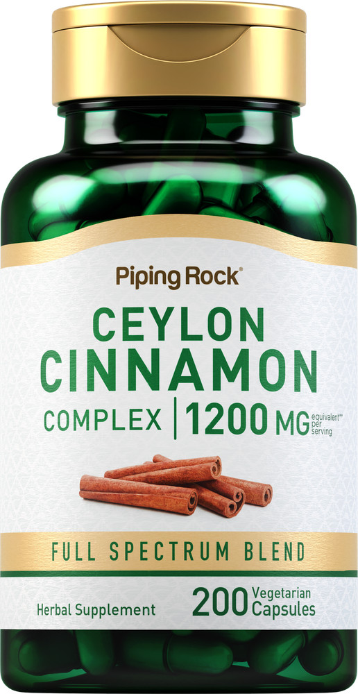 Ceylon Cinnamon Complex 1200 mg (per serving), 200 Vegetarian Capsules