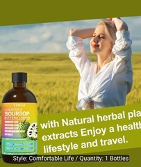 Soursop Bitters Liquid – Herbal Dietary Supplement – GUT, DIGESTION, Immune…
