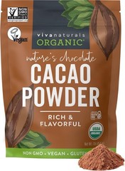 Organic Cacao , Unsweetened, 1 lb (454 g) – Rich Dark Chocolate Flavor, Perfe…