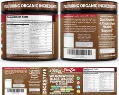 Clean Nutra Wormwood Clove Oil Diatomaceous Earth Turmeric Supplement Capsules