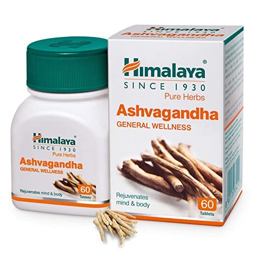 Ashvagandha General Wellness Tablets 60 Stress Relief Rejuvenates Mind And Body