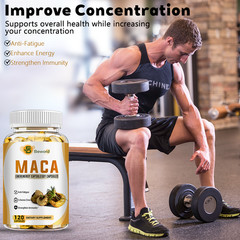 MACA Male Enhancement Bigger Thicker Stronger Sex Pills Boost for man 120 Caps