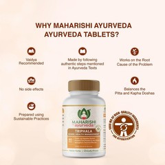 Maharishi Ayurveda Triphala 60 Tablets Digestive Detox & Gut Health Support