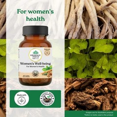 Organic India Women’s Well Being 60 Veg Capsules Ayurvedic Herbal 5 Pack