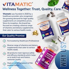Vitamatic Fermented Black Garlic Extract 1000 mg 60 Capsules Non-GMO