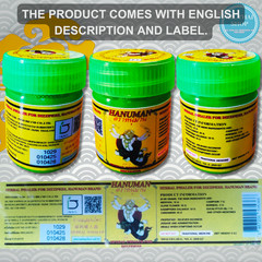 Thai Herbal Inhaler Set, Natural Aromatherapy, Pack of 12 Jars
