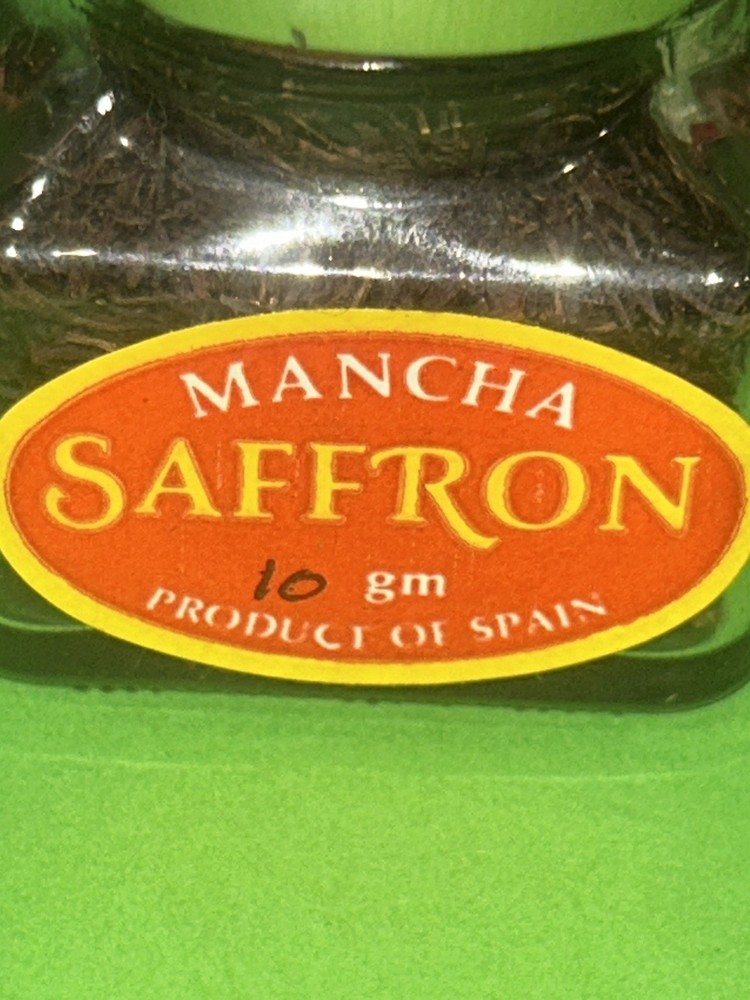Vintage Spanish Saffron Threads Genuine Mancha Grade One 10g Sealed since 1999