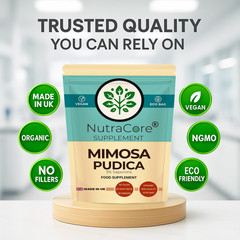 Mimosa Pudica Seed Caps 5500mg (3% Saponins)-Gut Health & Natural Detox-90Caps