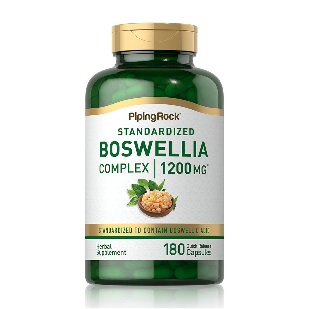 Boswellia Serrata Extract | 1200mg | 180 Capsules | Complex | by Piping Rock