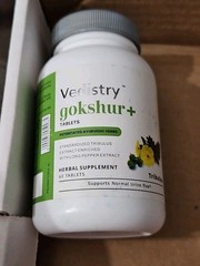 Vedistry Herb Essential Gokshura 60 Tablets Gokshur Herbal Supplement 12/2026
