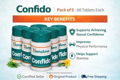 Himalaya Confido Tablets 60 Tabs x5 Herbal Men Wellness Support Free Shipping