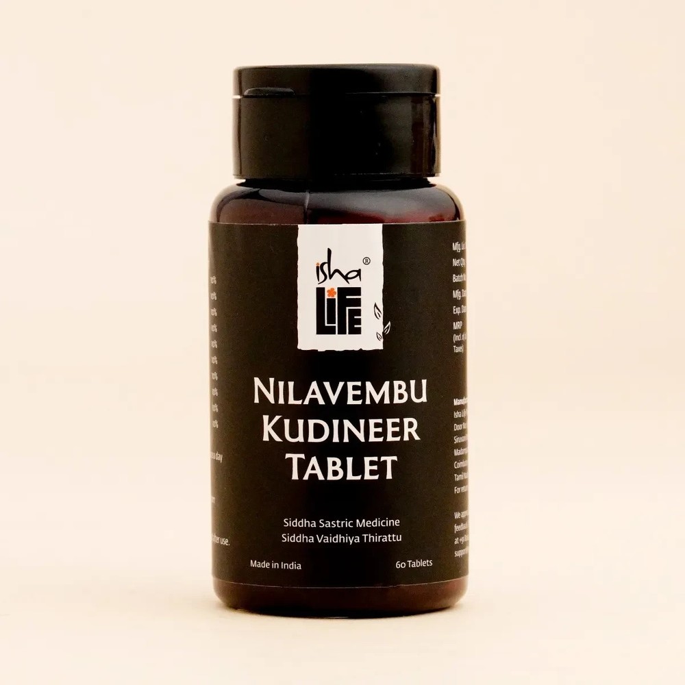 Isha Life Nilavembu Kudineer Tablet 60pcs – free delivery 5-7 days