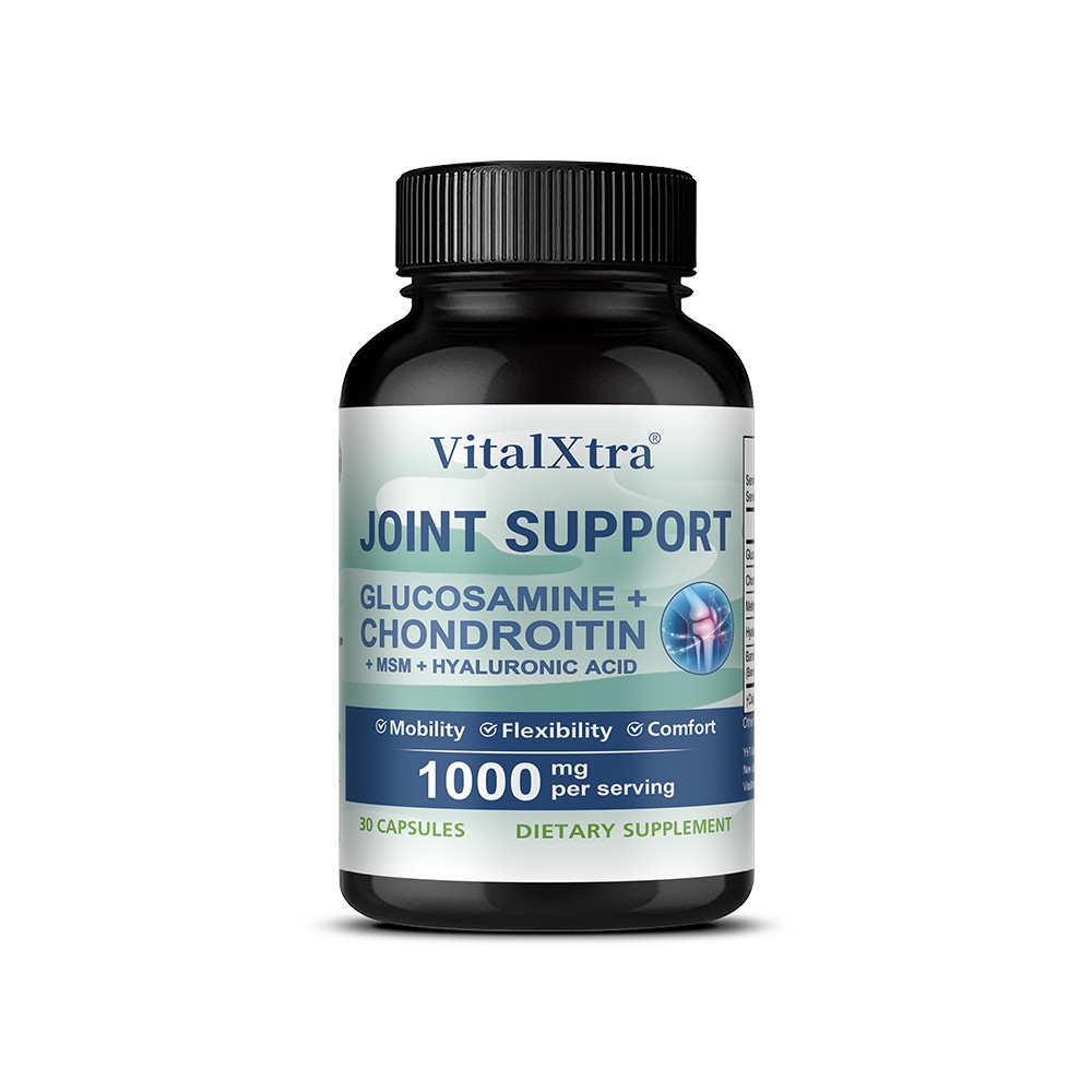 Glucosamine Chondroitin Hyaluronic Acid Joint Health Support 30-120 Capsules