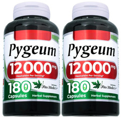 Pygeum 12000mg 2X180 Caps No Preservatives