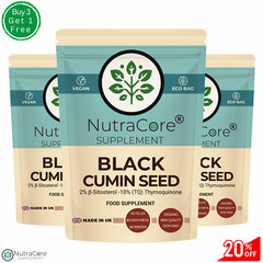 Black Cumin Seed Caps-5500mg-(2% β-Sitosterol)-Immune &Respiration Health-90Caps