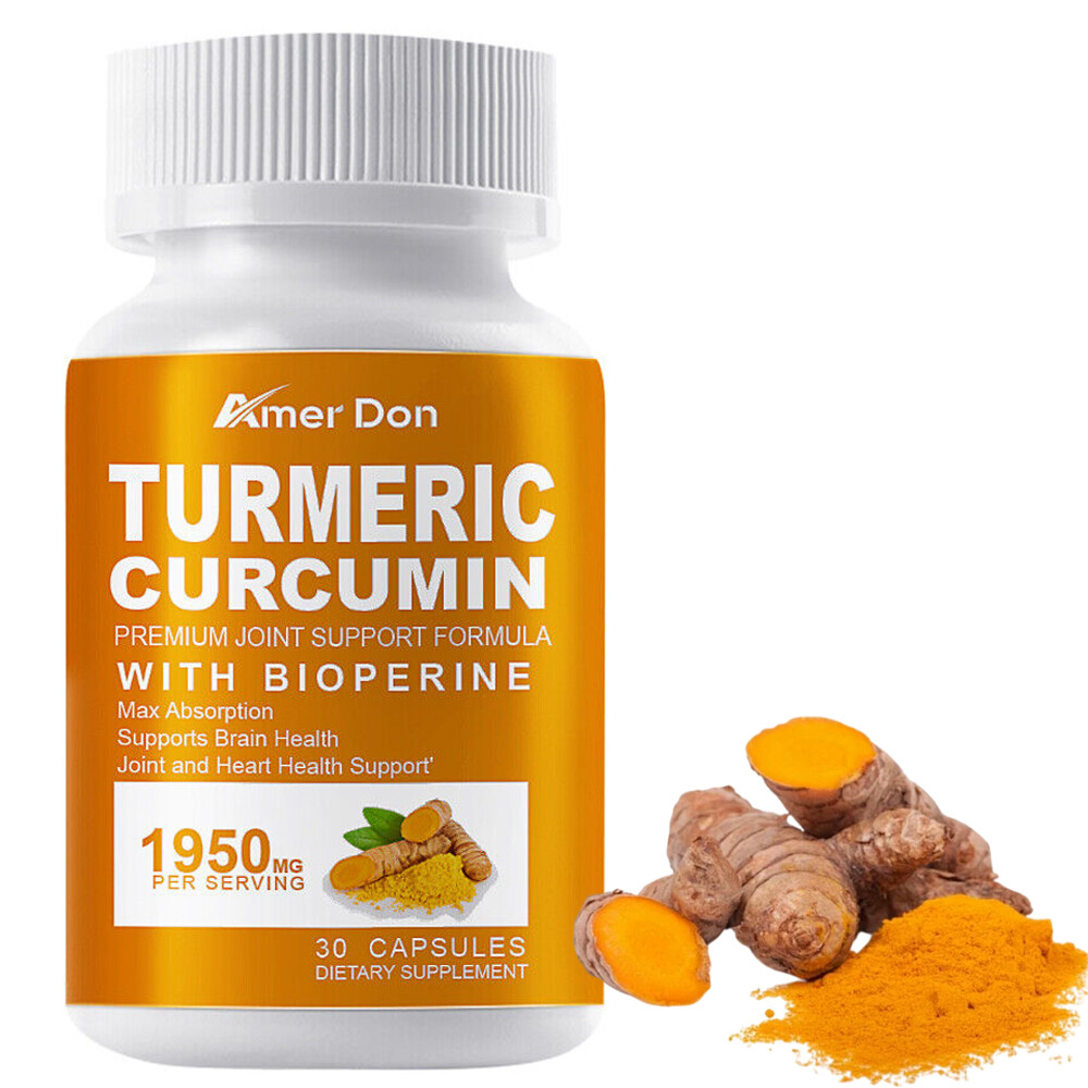 Turmeric Curcumin with Bioperine 1950mg High Absorption Triple Strength Capsules