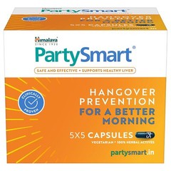 Himalaya Party Smart Capsules (Pack OF 2) 50 CAPSULE, Hangover Free Morning**