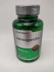 Ashwagandha Capsules | 4500 mg | 120 Count | by Horbaach 08/2026