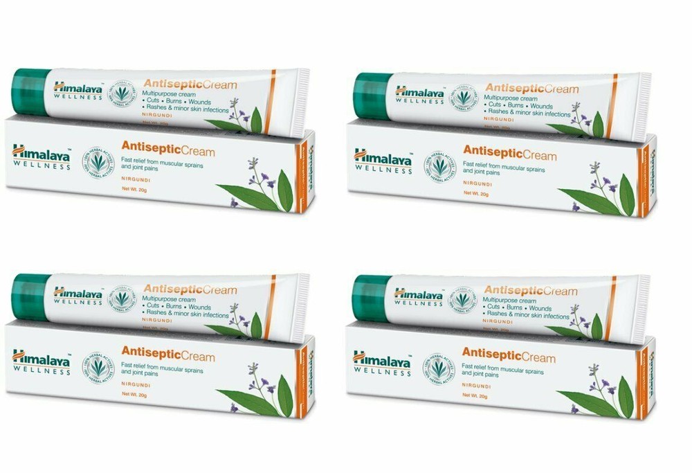 4 packs X Himalaya Herbals Antiseptic Cream 20 Grams Each FREE SHIP