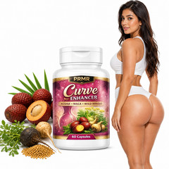 Bigger Glutes & Flat Belly – Aguaje Curvy Fruit + Black Maca + Fenugreek-60 Ct.