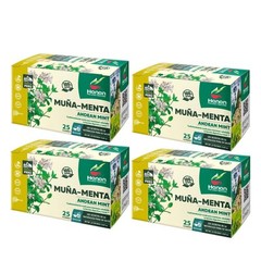 Andean Mint Tea Te de Muña 100 Tea Bags – 100% All Natural Wild Muna Leaves Peru