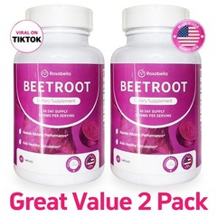 2Pcs Organic Rosabella Beet Root Natural Energy Boost Blood Pressure 60+Capsules