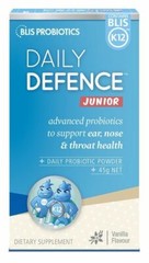 Blis K12 Daily Defence Vanila Probiotic Powder Junior 45g for ear nose throat