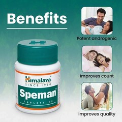 Himalaya Speman Tablets 60 Tabs x10 Herbal Men Daily Wellness Support free ship