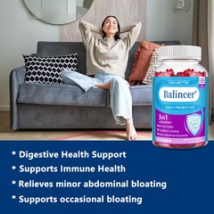 Probiotic Gummies,60pcs Support Gut & Immune Health, Aid Digestion