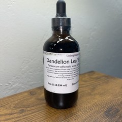 Dandelion Leaf Extract – 4 oz. Glass Dropper Bottle – Underground Apothecary