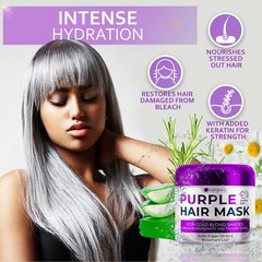 Purple Hair Mask – Deep Conditioner and Toner 8.45 Fl Oz (Pack of 1),