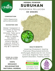 [idHerb] POWDER PEPEROMIA PELLUCIDA SURUHAN Natural Organic Herbal Herbs