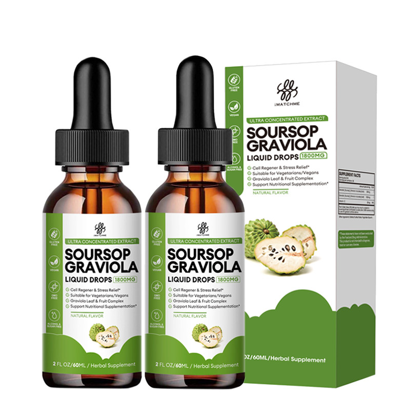 2x Pure Soursop Fruit & Leaf Extract – Digestive Support & Immune Health