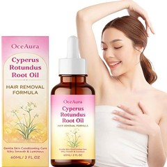 Natural Cyperus Rotundus Oil for Hair Removal, Reduction Serum for Face & Body