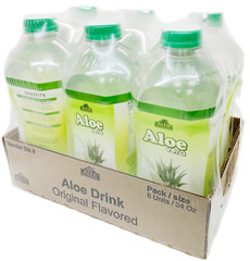 Alfa Vitamins Aloe Vera Drink with Pulp, Original, 34 Ounce Bottle – 6 pack